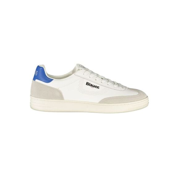 Blauer White Polyurethane Men's Men's Sneaker